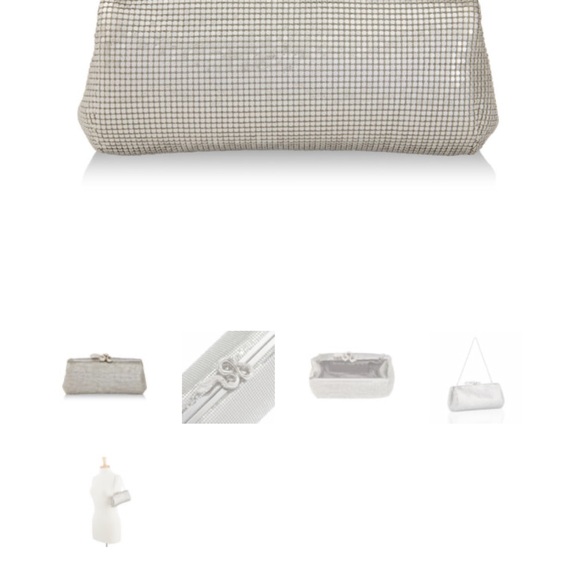 Whiting & Davis Silver Glamorous Evening Clutch